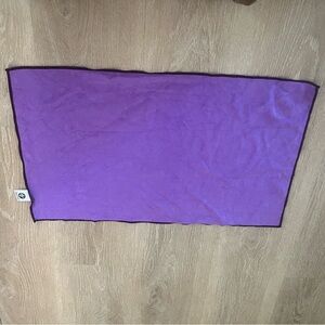 Purple Towel with Black Trim